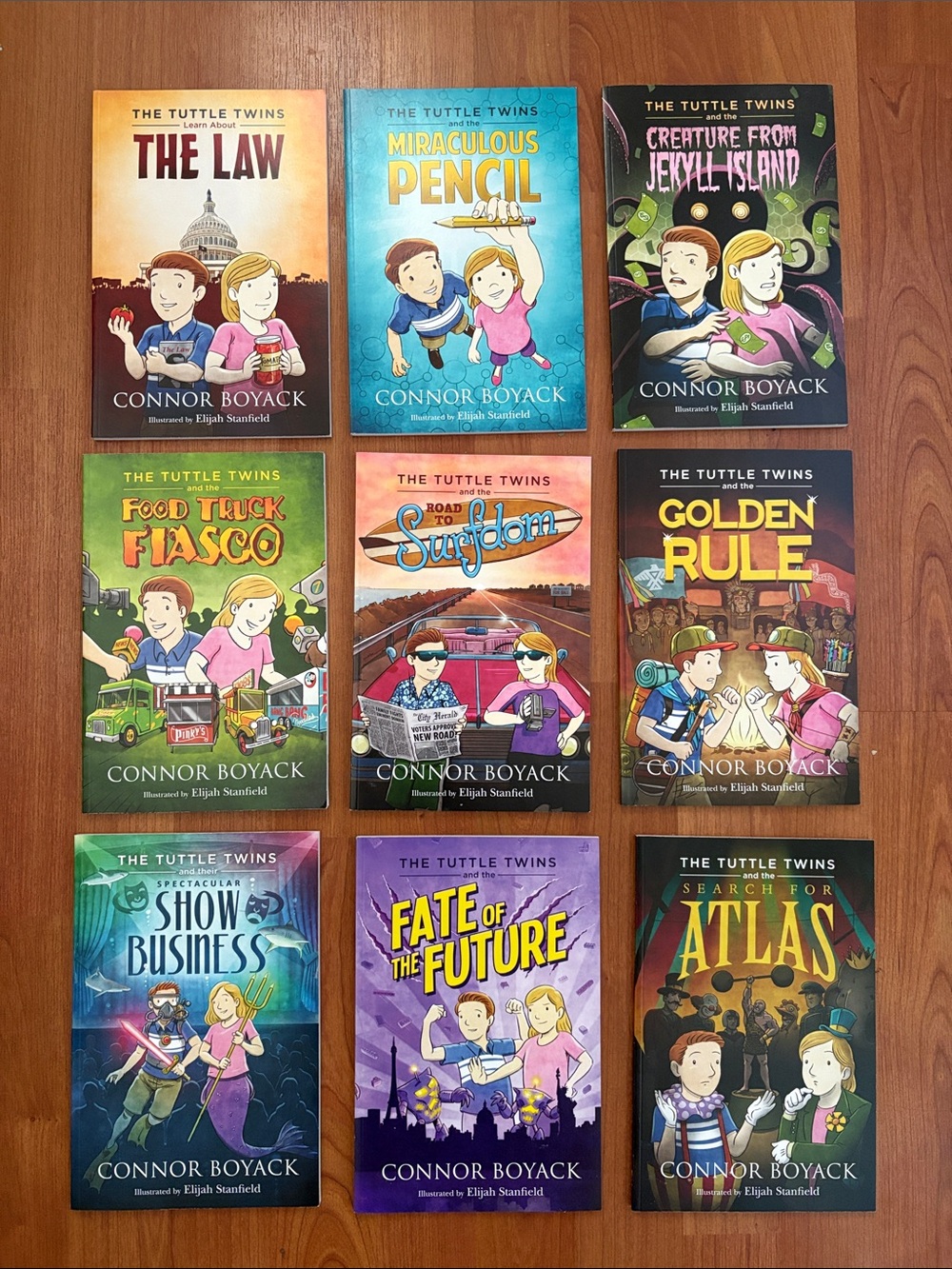 Tuttle Twins book series 9 Books (books 1-8 + Search for Atlas)